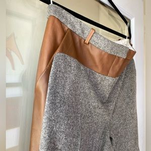 Old Céline lamb skin and wool trousers so 40